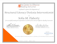 Structured Literacy Dyslexia Interventionist